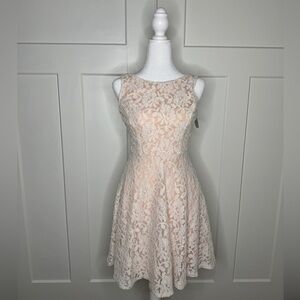 NWT Macys Speechless Lace Dress Pink